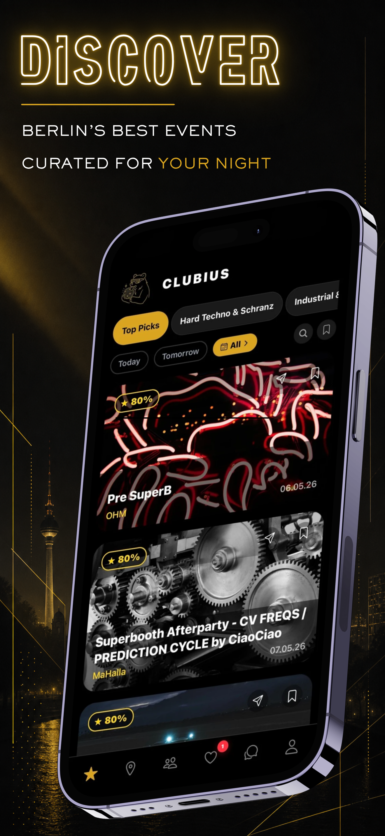 CLUBIUS — Discover Berlin's best events, curated for your night