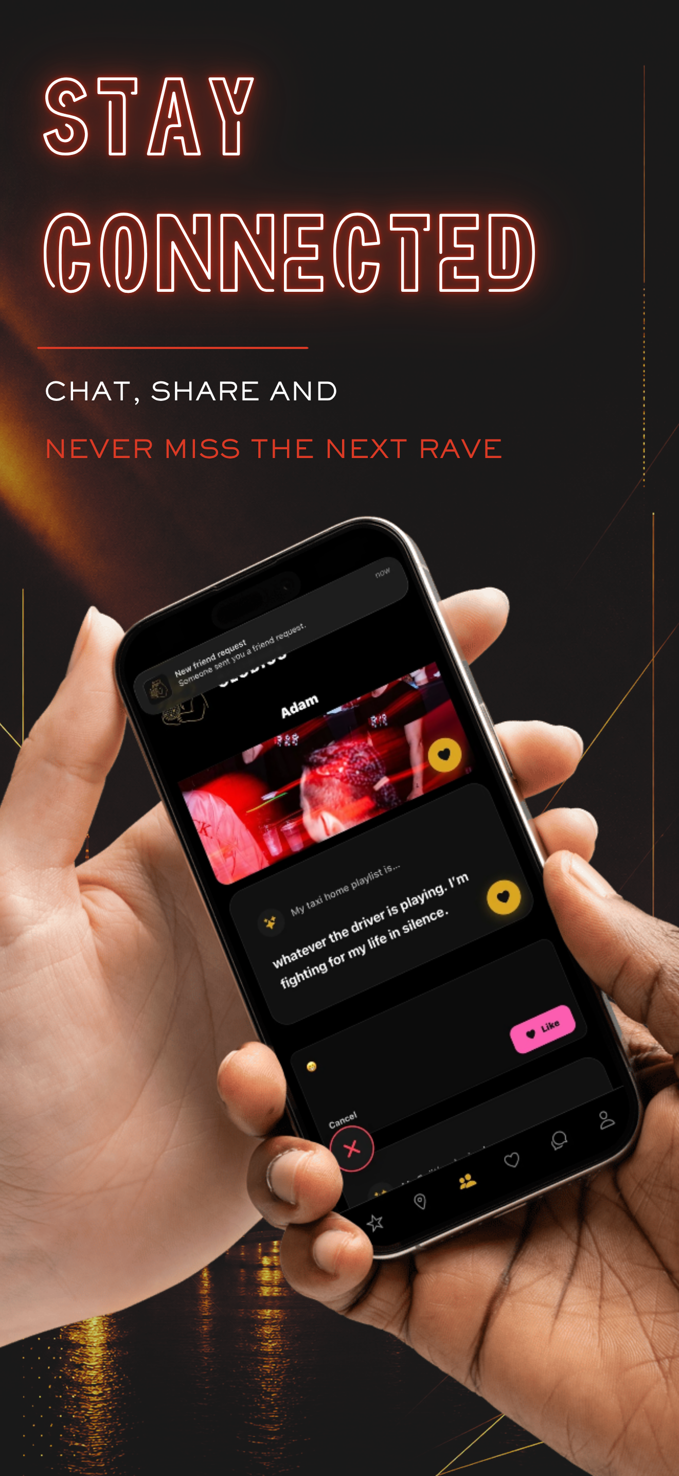 CLUBIUS — Stay connected. Chat, share and never miss the next rave